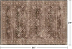 Boho Taupe Brown 2x3 Entryway Rug - Image 2
