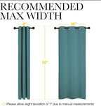 NICETOWN Short Kitchen Blackout Curtains, Thermal Insulated Solid Grommet - Image 7