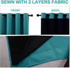 NICETOWN Full Shading Curtains for Windows, Super Heavy-Duty Black Lined - Image 5