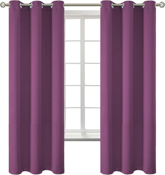 BGment Room Darkening Curtains 63 Inches Long by BGment