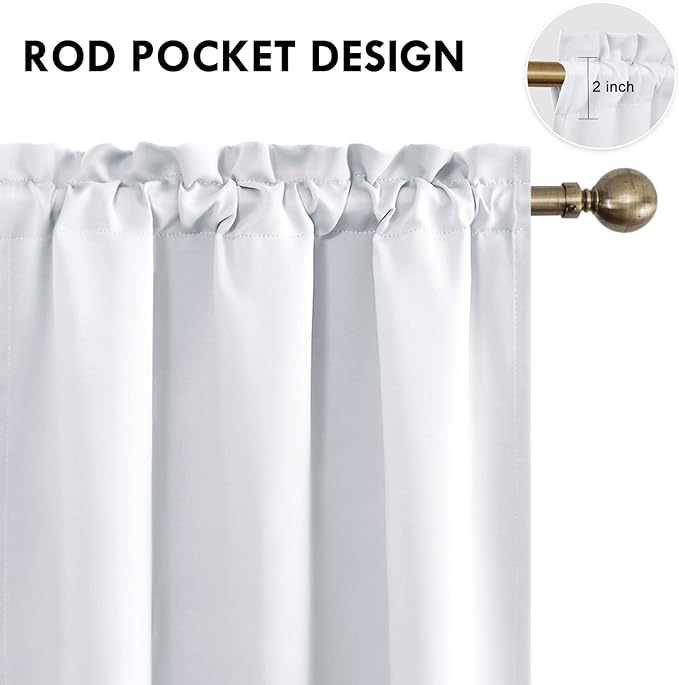 DWCN Blackout Curtains for Bedroom – Thermal Insulated Energy Saving Drapes for - Image 4