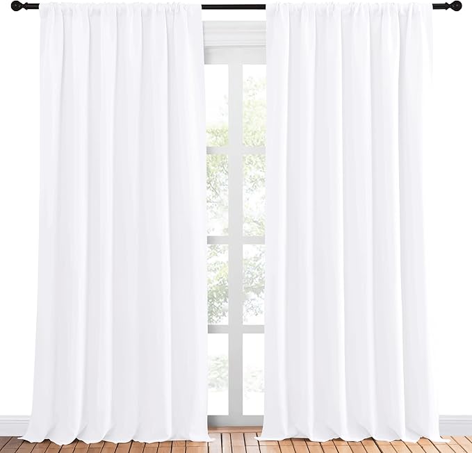 NICETOWN White Bedroom Curtain Panels - Image 2