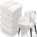 4 Pack Fleece Throw Blankets 50x60 Inches by Tewloss