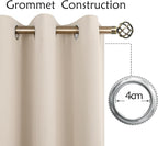 BGment Champagne Short Room Darkening Curtains - Image 5