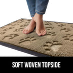 GORILLA GRIP 100% Waterproof All-Season WeatherMAX Doormat, US Designed Natural - Image 7