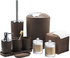 Bathroom Accessory Set, 10 Piece Grey Bathroom Set Complete