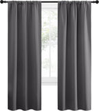 NICETOWN Grey Window Curtains for Bedroom - Image 2