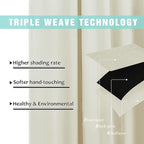 NICETOWN Cold Reducing Curtains, Thermal Insulated 100% Blackout Curtains - Image 6