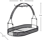 Mug and Coffee Cup Holder Stand for Kitchen Counter, Wrought Iron, Silver