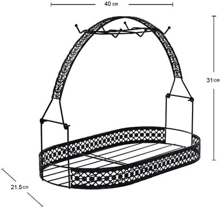Mug and Coffee Cup Holder Stand for Kitchen Counter, Wrought Iron, Silver