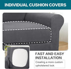 Turquoize 2 Piece Chair Covers Chair Slipcovers - Image 5