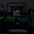 Twin Bedding Sets for Boys - 3 Pieces Truck Bedding Twin Comforter Set