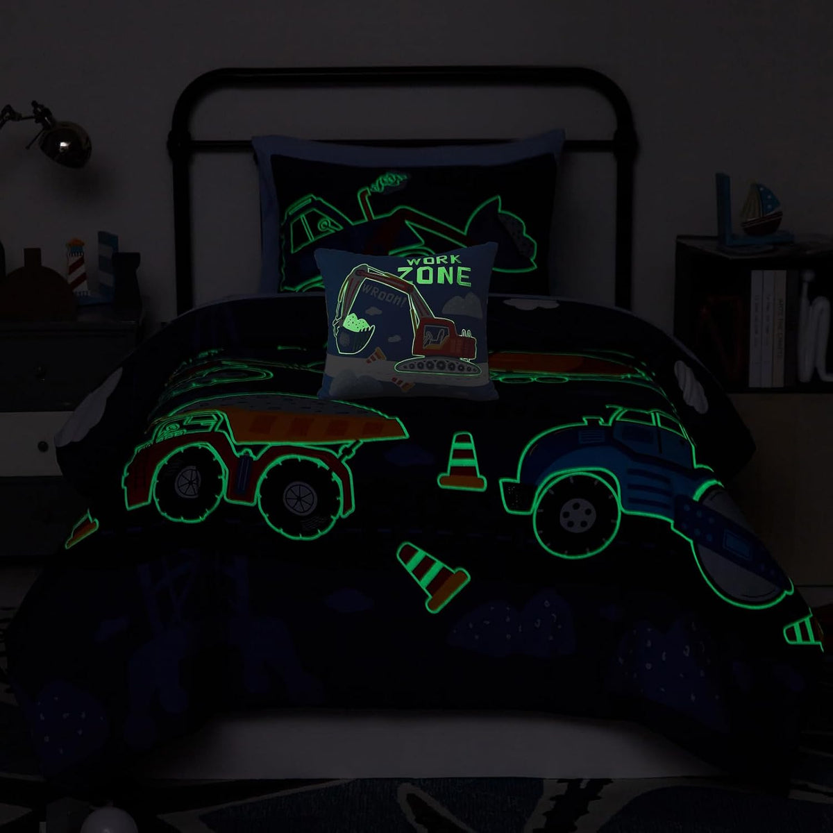 Twin Bedding Sets for Boys - 3 Pieces Truck Bedding Twin Comforter Set