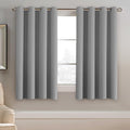 H.VERSAILTEX Blackout Grey Curtains 63 Inch Length Curtains by HVERSAILTEX