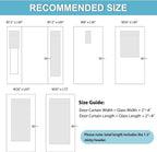 RYB HOME Blackout Door Window Curtains for Kitchen Back/Front Frchen Door