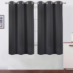 LEMOMO Blackout Curtains 42 x 63 inch/Dark Grey Curtains Set of 2 by Lemomo