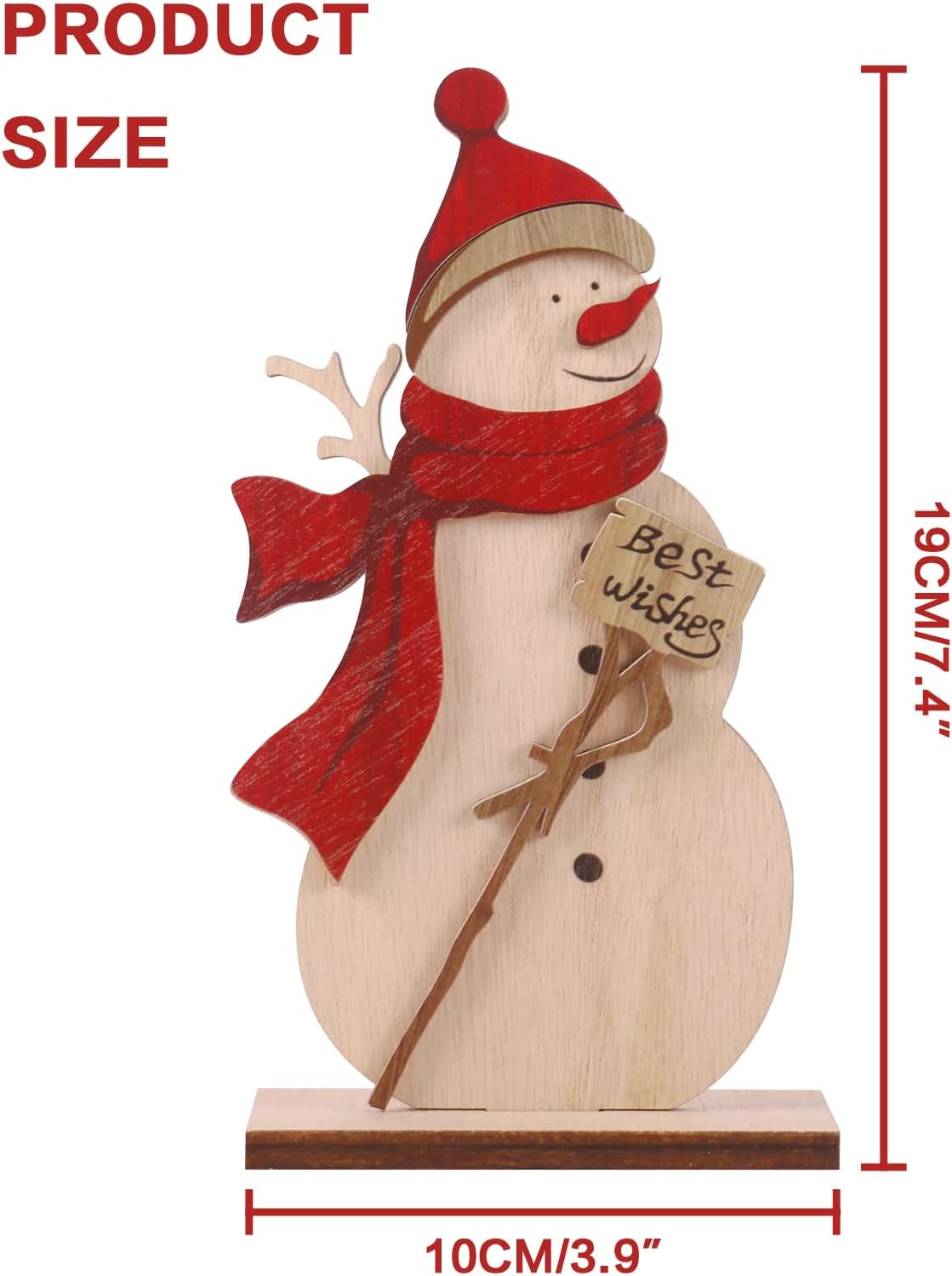 RoseCraft 5PCS Christmas Decorations for Home Farmhouse Indoor Table Decor