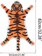 Tiger Print Rug Animal Printed Small Area Rugs Faux Cowhide Skin Leather - Image 6