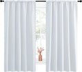 NICETOWN Greyish White Bedroom Curtain Panels by NICETOWN