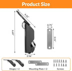 HBL' Lid Support Hinges with Soft Close, Adjustable Strength, 20LBS Support