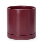 D'vine Dev 10 Inch Ceramic Planter Pot, Cordovan, 94-O-E-4