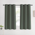 NICETOWN Thermal Insulated Curtains Blackout Draperies, Dark Mallard, 42 by 60 by NICETOWN