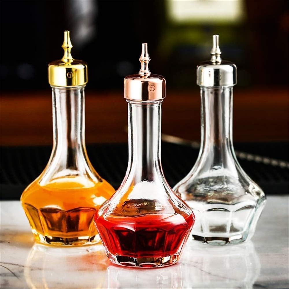 SuproBarware Bitters Bottle Set Glass Dash Bottle with Dasher Top 1.7oz Professional Bar Tool for Cocktail Great for Bartender Home Bar (3)