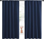 NICETOWN Navy Curtains Blackout Draperies - Image 2