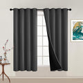 Yakamok 100% Blackout Curtains, 2 Thick Layers Thermal Insulated Total Blackout by Yakamok