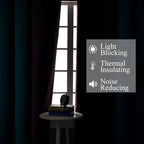 Estelar Textiler Teal and Purple Blackout Curtains - Image 3