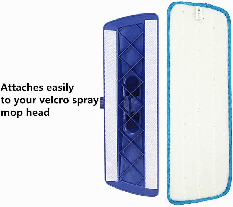 Xindejia 10 Pack Microfiber Spray Mop Replacement Heads for Wet/Dry Mops Floor Cleaning Pads Compatible with Bona Floor Care System