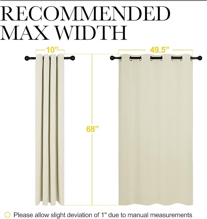 NICETOWN Room Darkening Curtain Panels - Image 6
