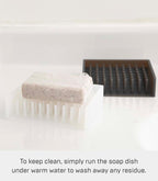 Yamazaki Home Self Draining Soap Tray - Floating Holder Dish for Sink, Silicone, No Assembly Req.