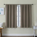 Simplebrand Ava Latte Short Blackout Curtains by Simplebrand