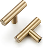 Ravinte Champagne Bronze Cabinet Pulls Cabinet Handles Single Hole 10 Pack