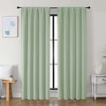 Simplebrand Ava Light Green Blackout Curtains by Simplebrand