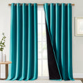 NICETOWN Full Shading Curtains for Windows, Super Heavy-Duty Black Lined by NICETOWN