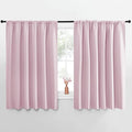 NICETOWN Blackout Curtains for Bedroom, Baby Pink, 1 Pair, 62 by 63-inch by NICETOWN