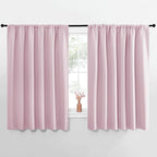 NICETOWN Blackout Curtains for Bedroom, Baby Pink, 1 Pair, 62 by 63-inch by NICETOWN