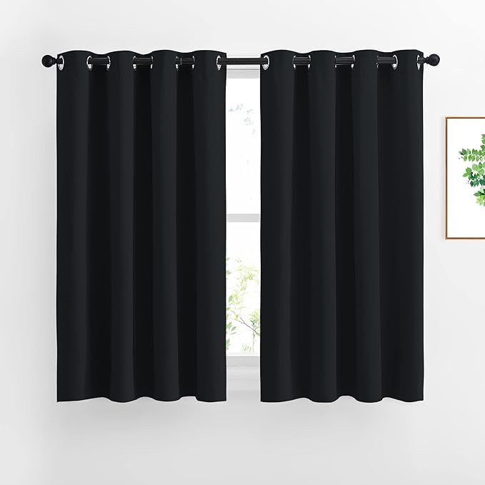 NICETOWN Black Out Curtains 54 inch Long by NICETOWN