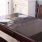 40x72 Inch Clear PVC Table Protector Plastic Tablecloths Dinner Table Desk Pad Wipeable Wooden Furniture Coffee Living Room Table Wedding Table Outdoor Table Vinyl Glass Protection Mat Rectangular