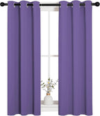 NICETOWN Window Curtain Panels, Thermal Insulated Solid Grommet Blackout - Image 2