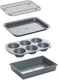 Chicago Metallic 4-Piece Toaster Oven Bakeware Set