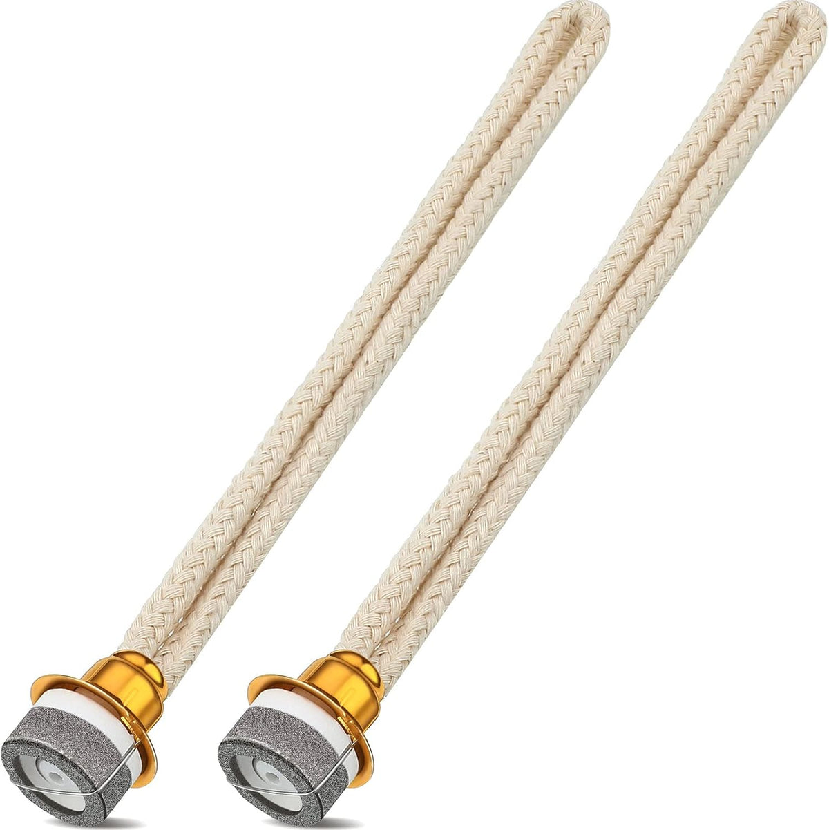 Maitys 2 Pieces Replacement Wicks for Oil Lamp 6.3 Inch,Silver