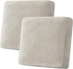 H.VERSAILTEX Velvet Stretch Couch Cushion Cover Plush Cushion Slipcover by HVERSAILTEX