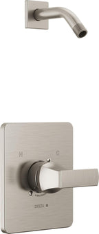 Delta Faucet Velum 14 Series Single-Function Black Shower Valve Trim Kit, Shower Handle, Delta Shower Trim Kit, Matte Black T14237-BLLHD (Shower Head and Valve Not Included)