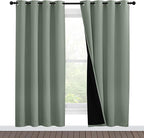 NICETOWN 100% Blackout Window Curtain Panels, Full Light Blocking Drapes by NICETOWN