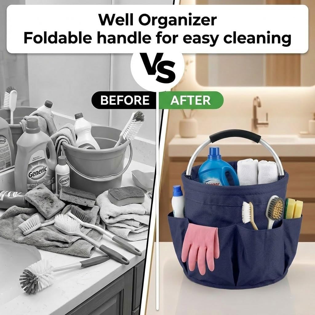 Cleaning Caddy For Cleaning Supplies Organizer Bucket