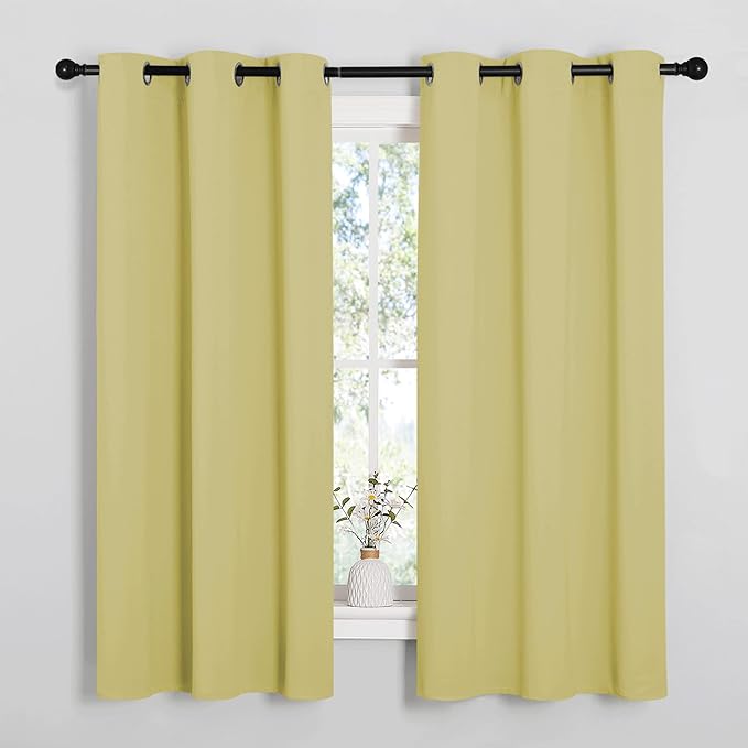 NICETOWN Paler Yellow Blackout Curtains by NICETOWN