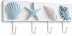Tide and Tales Seashell Towel Rack, Beach Decor for Bathroom, Coastal Theme